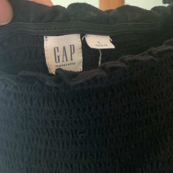 Gap Off Shoulder Maternity Maxi Dress - Picture 2 of 3